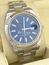 2023 Diver Sport na rękę DataJust Bright Blue Men's Watch - M126334-0001 Brand Nowy automatyczny zegarek mężczyzn