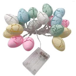 Saiten Indoor Outdoor Batteriebetriebene Feenlampe Bunte Ostern Wasserdichte 20LED Home Decor Lichterkette Extra Lange Partyzubehör