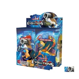 Card Games 324 PCS Cards TCG XY Evolutions Booster Display Box 36 Packs Game Kids Collection Toys Gift Paper Подарки Puz DHC72