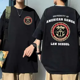 Camisetas masculinas Mens Essential University of American Samoa L School Tshirt Better Call Saul Breaking Bad Bad Camise