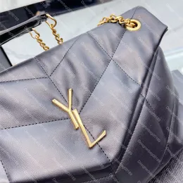 Loulou Puffer Chain Bag Women Designer Luxury Handväskor Purses Brand Classic Flip Matte Leather Shoulder Bags Crossbody Bag