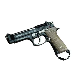 Läge Tillbehör Metal Pistol Gun Beretta 92F Miniatyrmodell Nyckelring Kvalitetssamling Leksak Födelsedagspresenter 1086 Drop Delivery Leksaker Dhcp2