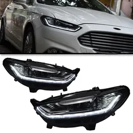 Car Goods For Ford Fusion Mondeo 20 13-20 16 Head lamp LED Headlight LED Dual Projector Headlights Replacement