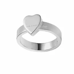 Neue Stil Silberschild Herzring Designer Paar Ringe Luxus Mode Schmuckversorgung Gro￟handel Gro￟handel