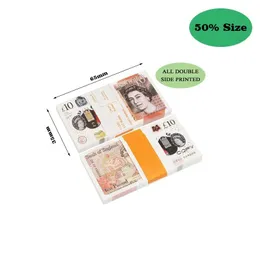 Gry imprezowe rzemiosło Prop Pieniądze Kopia brytyjska banknot fałszywe banknoty 100pcs/pakiet Drop dostawa