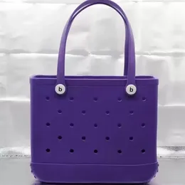 Wasserdichte Frau Eva Bogg Bag Tote Große Einkaufskorb Taschen Lagerung Waschbar Strand Silikon Bog Bag Geldbörse Eco Jelly Candy Lady H206A