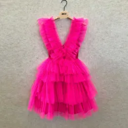 Abiti casual Verde erba Mini abiti da festa Lush Puffy Tiered Fucsia Custom Made Tulle Short Prom Party Dress vestido de curto Z0216