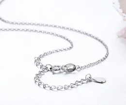 Chains Windshow 925 Sterling Silver Thin Short Cross Chain Choker Necklace Women Girls Kids 32cm Jewelry Kolye Collares Collier Bijoux