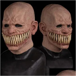 Party Masken Adt Horror Trick Spielzeug Scary Prop Latex Maske Teufel Gesicht Er Terror Py Praktischer Witz Für Halloween Streich Spielzeug Drop Lieferung DHS0Y