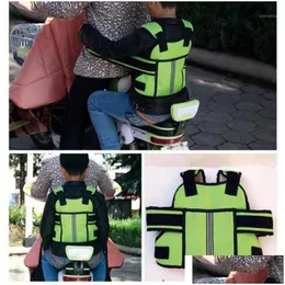 Safety Belts Accessories Kids Motorcycle Bicycle Belt Adjustable Seat Strap Back Support Protective Gear Safe For Child Safety1 Dr Dhgy2