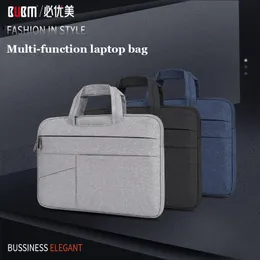 Briefcases BUBM Handbag 14/13/15inch Scratch-resistant Laptop Briefcase Sleeve Bag Shockproof Case Protective 230217