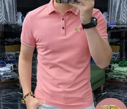 Men's short-sleeved Polo shirt Ice silk cotton lapel men's top Business summer new style versatile comfortable breathable casual fashion