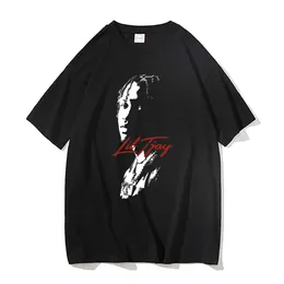 Męskie koszulki raper Lil tjay graficzny druk tshirts Mężczyźni kobiety mody mody mody Hip Hop Tshirt krótkie rękawe męskie czarne bawełniane thirt J230217