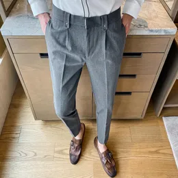 Mäns kostymer blazers pantalones de vestir negocios para hombre traje formell trabajo ropa informal ajustada maskulina 2023men's