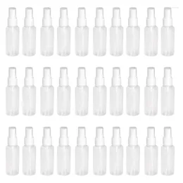 Botellas de almacenamiento Venta superior 30 piezas Spray vacío transparente 50 Ml Mini contenedor recargable de plástico Envases cosméticos