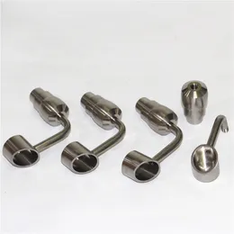 Smoking pipe Titanium Nails GR2 Titanium Dome-less Buckets Banger Nails 10mm 14mm 18mm 6 in 1 for Glass Bongs oil burn