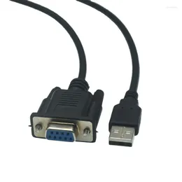 Computerkabel 1,8 m 6 ft Hochwertiger USB-Stecker auf DB9 RS232 COM-Buchse Kabeladapter Konverter unterstützt Win 7 8 10 Pro System