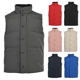 Mens Vest Designer Vests Jacket från Canadian Goose Waistcoat Feather Material Loose Coat Graphite Grey Black and White Blue Fashion Trend Pare Grap