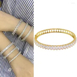 Armreif Liebhaber Armbänder Für Frauen Manschette Charme Luxus Gold Farbe Punk Natürliche Steine Großhandel Afrikanischen Schmuck Dubai Kupfer Armreifen