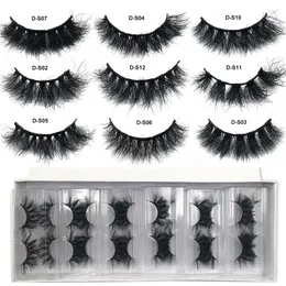 Makeup Tools Red Siren Mink Lashes Wholesale 51050 Par Fluffy Real Hair Natural Eyelashes Short Wispy Bulk 230217