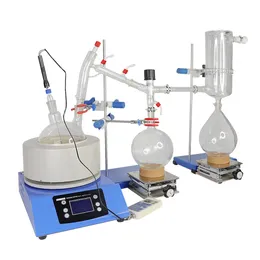 ZOIBKD実験装置短いパス蒸留2L攪拌機能と加熱マントルラボの供給