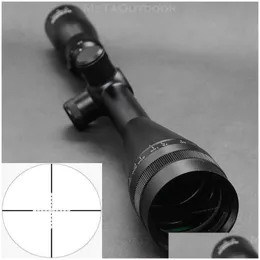 SCOPES 4 514x50 AO Mil Dot Rifle Optics Scope de tubo de 1 pulgada Anillo de tubo 1/8 MOA Shooting Airsoft Riflescope Drop entrega 202 DHNWM