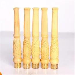 Boxwood Fine Carving New Style Boutique Double Filter Solid Wood Cigaretth￥llare Tillbeh￶r