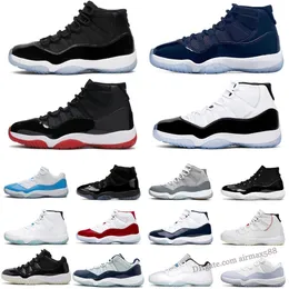 Jumpman 11 11s Men Basketball Shoes Cherry Cool Grey Midnight Navy Concord Playoffs Bred Low Legend Blue Space Jam Gamma Blue Win Like 96 Mens Women Trainers Sneakers