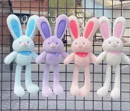 Niedlicher Kaninchen-Plüsch-Anhänger Schlüsselanhänger Haarball Supertasche Cartoon-Autoverzierung Taschenanhänger Kindergeschenke D01