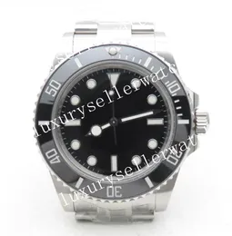 Box Men's Super BP Blue Black Ceramic Hotes Mens Automatic 2813 Watch 40mm Black Dial مع Dot Uni-Diviper Ceramic Bezel No Date Wristwatches
