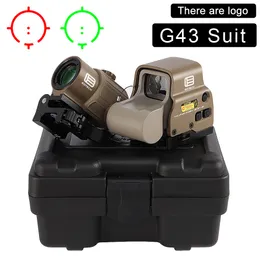 Taktik Dürbünler 558 G43 Holografik Kolimatör Sight Kırmızı Nokta Dürbünü Optik Sight Refleks Tüfek Avcılık Taktikleri için 20mm Ray Bağlantıları ile