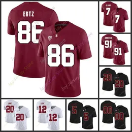 Jerseys Stanford Football Jersey Football NCAA College 10 Jack West 20 Austin Jones 8 Nathaniel Peat 13 Simi Fehoko 81 Brycen Tremayne 30 Le