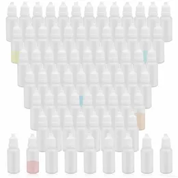 Perfume Bottle 100 PCS Empty Liquid Dropper Bottles LDPE Plastic Squeeze Eye Juice Refillable DIY Containers 3ml 5ml 10ml 15ml 20ml 30ml 50ml 230217