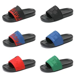 2023 Men Waterfront Slippers Embossed Mule Rubber Slide Beach Sandals Mens Women White Black Green Sandals Size 38-45 With Box