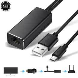 Ethernet Network Card Adapter Micro USB -Strom f￼r RJ45 10/100 Mbit/s f￼r Fire TV Stick Chromecast Google