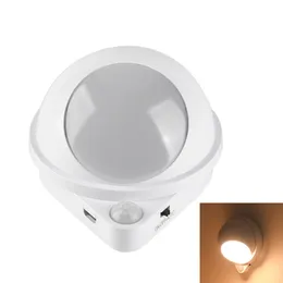 Topoch Water Drop Wall Night Light USB Laddningsrörelse Aktivering Trådlös Baby Nightlight LED -lampa för sovrumsgarderob Köksskåp Trappbelysningssconces