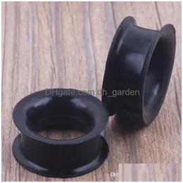 Plugs Tunnel Mix 425Mm Sile Double Flare Flesh Tunnel Ear Plug 96 pezzi Colore nero Gioielli per il corpo Consegna di goccia Dhgarden Dhb6T