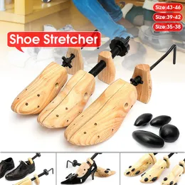 Storage Holders Racks Shoe Stretcher Wooden Shoes Tree Shaper Rack Pine Wood Shoe Tree Adjustable Flats Pumps Boots Expander Trees For Man Women 230217