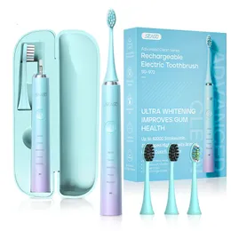 Tandbrush Seago Sonic Electric Toothbrush 5 Modes Waterproof Fasth Head vuxen borste USB laddning Par Present Unik färgglad design 230217