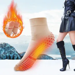 Mulheres meias de inverno unissex auto -aquecimento quente dor turmalina alívio homem homem mais quente chaussettes chaudes hiver 2023