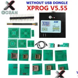 C￳digo de c￳digo DVR CAR FERRAMENTAS DE FERRAMENTAS XPROG V5.55 M Programador de ECU 5.55 Sem Caixa de dongle USB V5. 55 Kit de ajuste de chip, especialmente para Cas4 Dhy2o