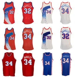 Maglia da basket personalizzata Charles Barkley Designer S-6XL Maglia Mitchell Ness 1988-89 19921-92 Mesh Hardwoods Classics maglie retrò Uomo Donna Gioventù blu rosso 34 32