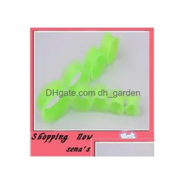 Plugs Tunnels Mix 425mm 48sts Green Double Flare Sile Flesh Tunnel Ear Plug Body Jewelry Pierce Drop Delivery DHGARDEN DHJ1Y