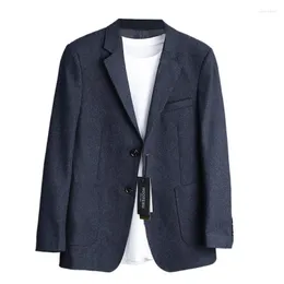 Herrdräkter Autumn Suit Men's Business Pending Leisure Worsted ull Högklassig texturjacka