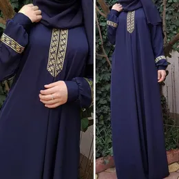 Donne a buon mercato stampa pi￹ dimensioni Abaya Jilbab Maxi Muslim Dres Casual Kaftan Abito lungo Abbigliamento islamico Caftan Marocain Abaya Turkey1325R