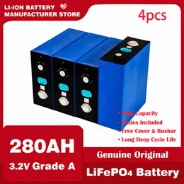 3,2 В 12 В LifePO4 280AH 310AH Батарея батарея батарея A Bateria Cycle Prismatic для солнечных DIY -литий -ионных ионов перезаряжаемых батарей