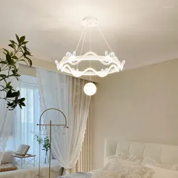 Hängslampor estetiska unika ljuskronor vardagsrum modern runda sovande minit lampara de techo nordisk dekoration