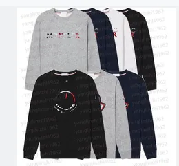 Casual sweater men's embroidered logo designer sportswear brand men's outdoor sports sweater long-sleeved T-shirt