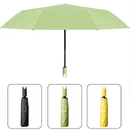 Ombrelli anti vento pioggia regalo soleggiato 3 pieghevoli regolabili uomo donna per ombrello automatico esterno protettivo da viaggio colore puro leggero