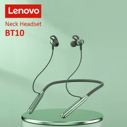 Lenovo BT10 Pesconha Bluetooth Ear fones de ouvido sem fio Sports Sports Running fone de ouvido com cancelamento de ruído de microfone